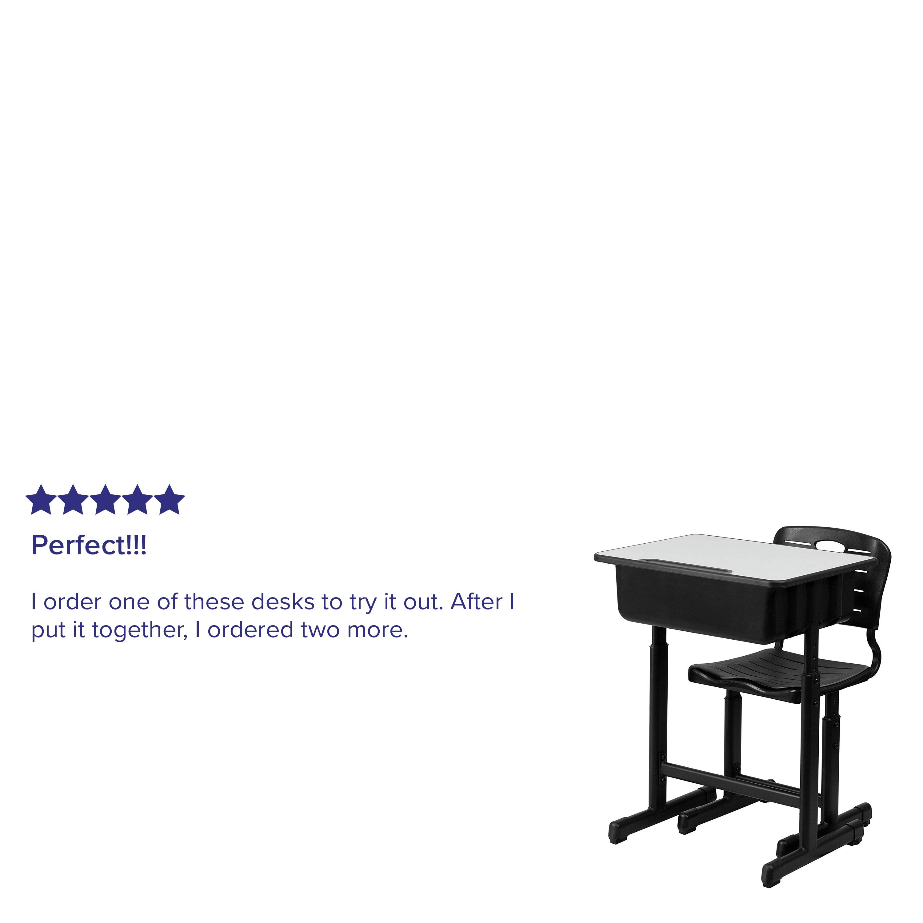 Perfect!!!  
I ordered one of these desks to try it out. After I put it together, I ordered two more.