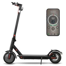 Loheer - Electric Scooter for Adults 350W Motor 19 MPH 19 Miles Range Lightweight Folding E-Scooter with App Control - Black