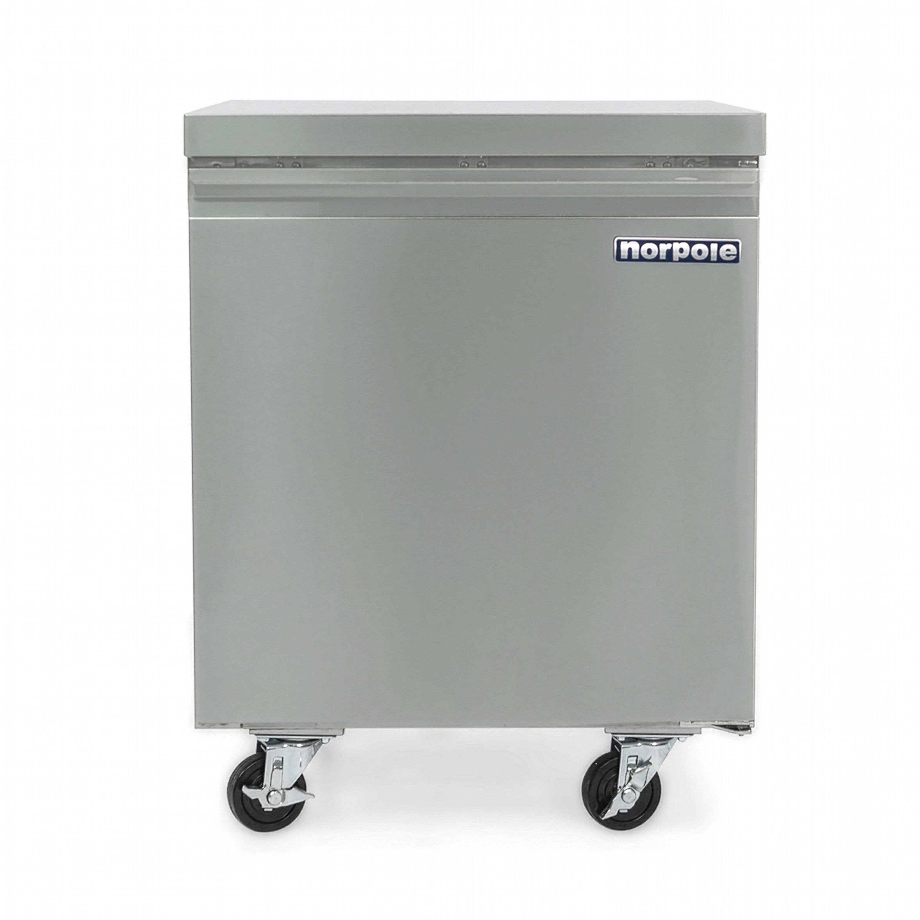 Front. Magic Chef - Commercial 6 cu. ft. Under Counter Refrigerator in Stainless Steel - Stainless Steel.