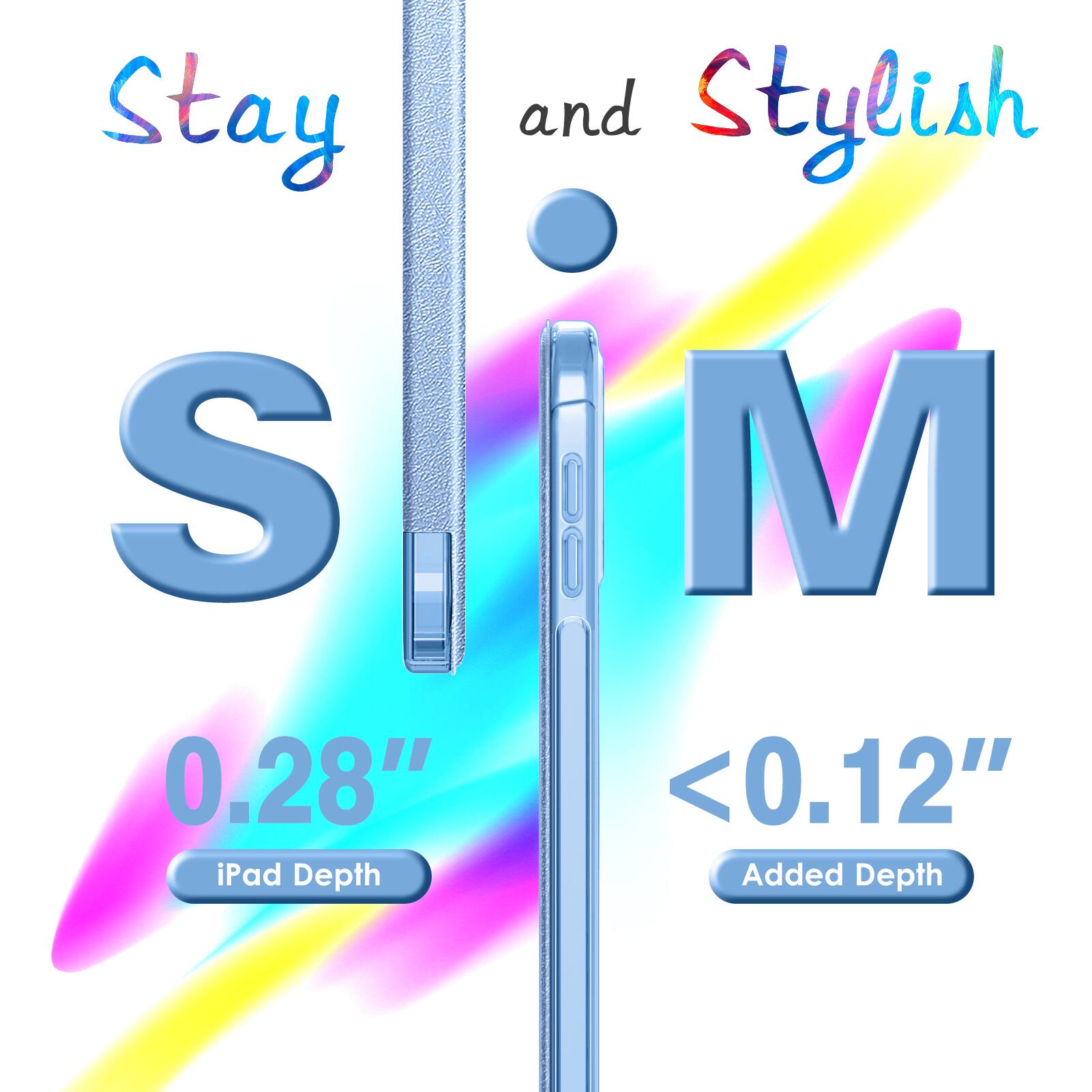 Stay and Stylish  
S M  
0.28" iPad Depth  
<0.12" Added Depth