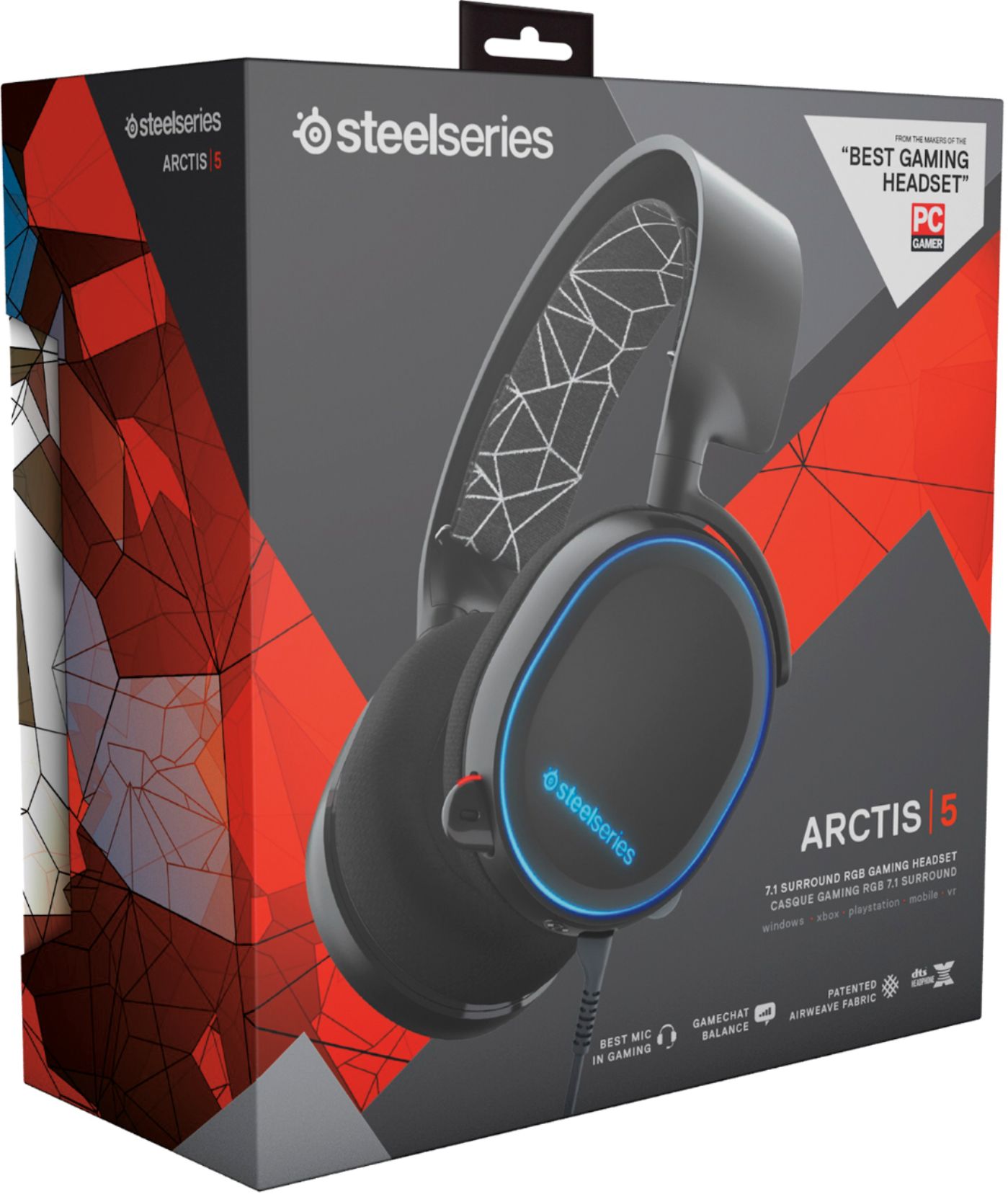 Best Buy: SteelSeries Arctis 5 Wired 7.1 RGB Gaming Headset for PC 