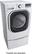 Alt View 1. LG - 7.4 Cu. Ft. 14-Cycle Ultralarge-Capacity Steam Electric Dryer - White.