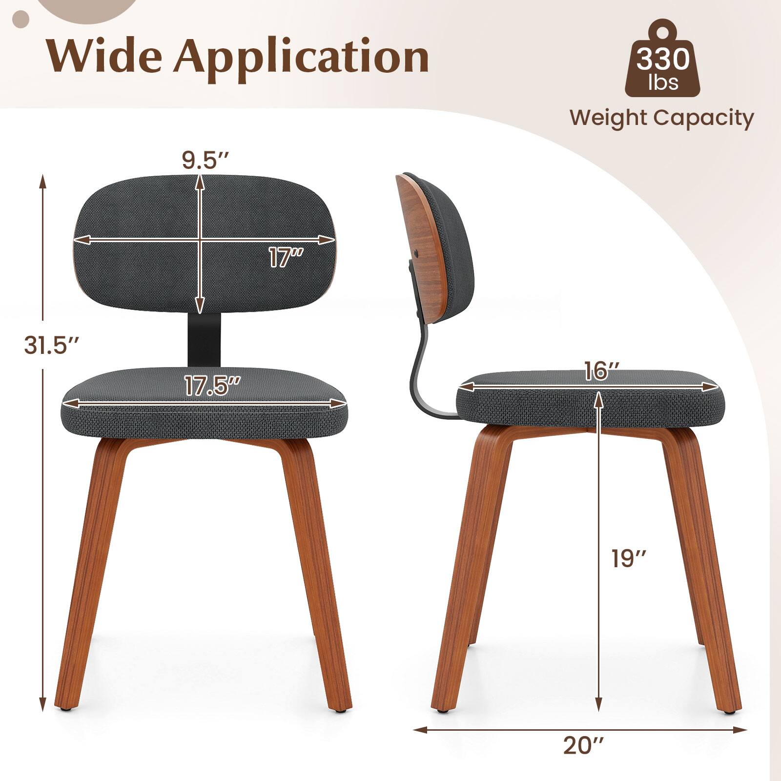 Wide Application  
9.5"  
330 lbs Weight Capacity  
17"  
31.5"  
17.5"  
16"  
19"  
20"