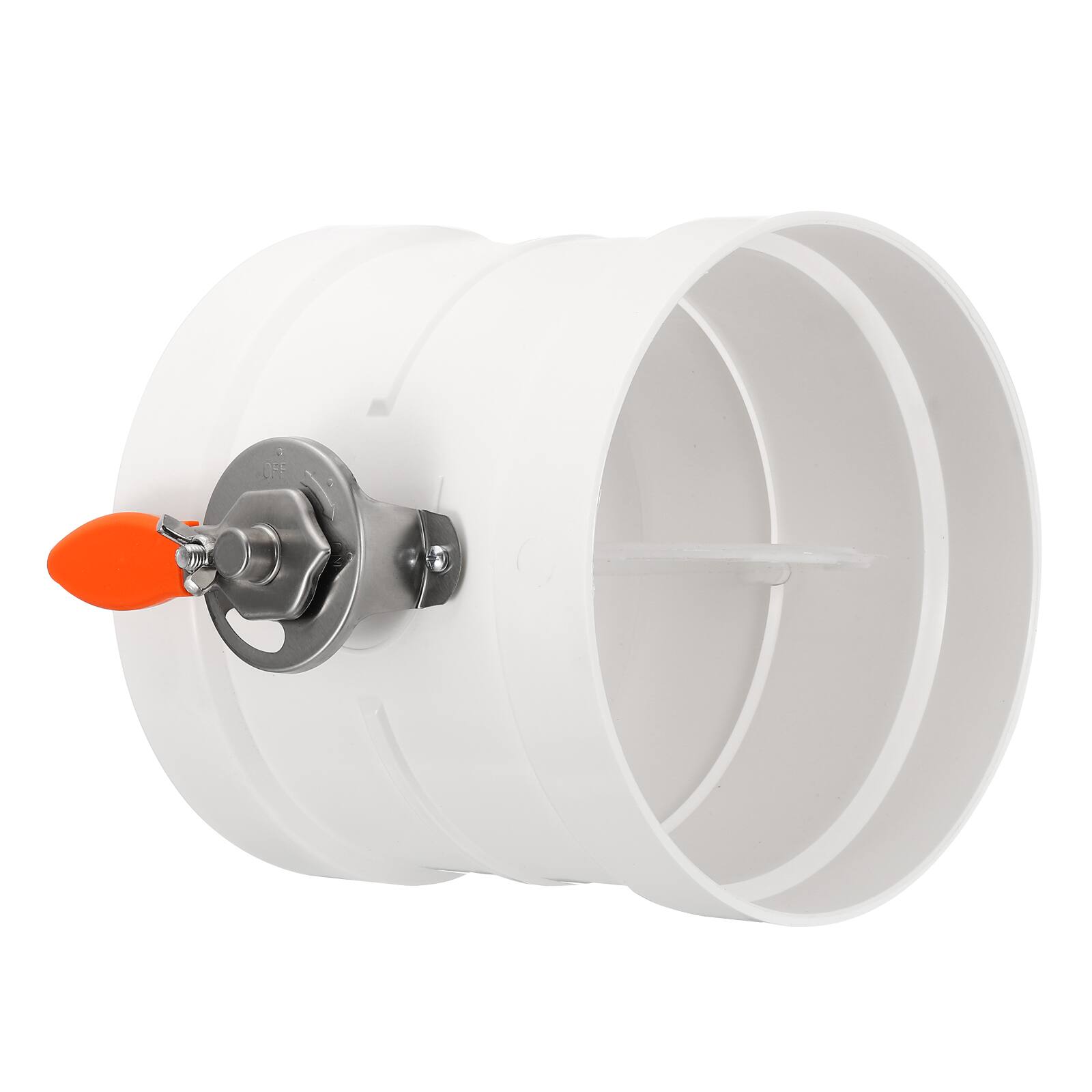 Unique Bargains - 8 Inch HVAC Duct Manual Volume Damper, PVC Adjustment Flame Retardant Airflow Backdraft Damper Control for HVAC System - White price history on PriceWatchPro