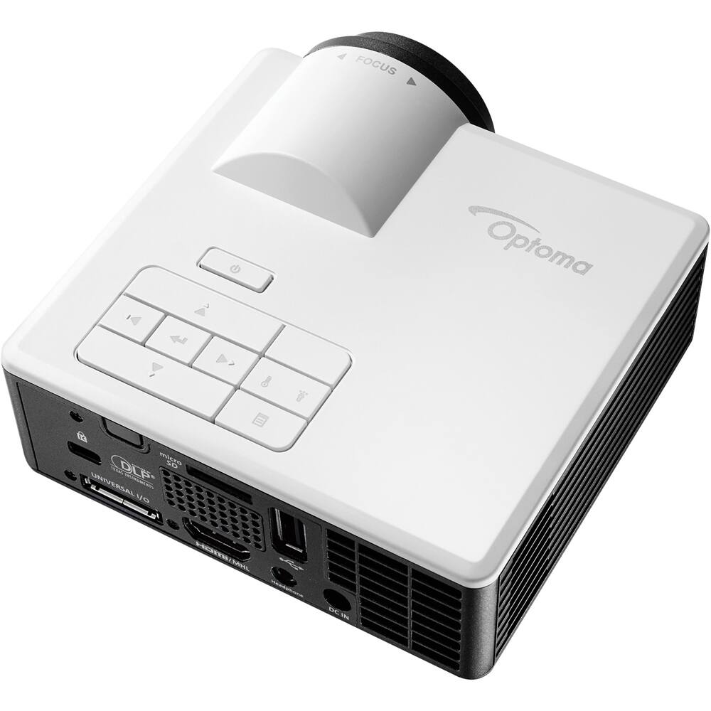 Back. Optoma - 720p DLP Projector - Black.