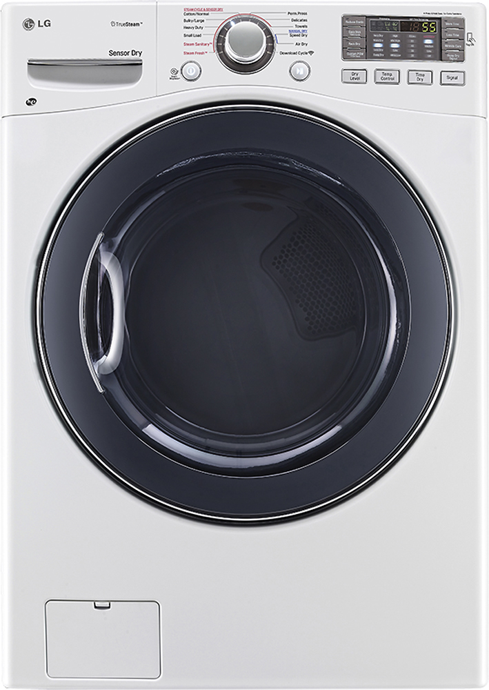 LG TrueSteam 7.4 Cu. Ft. 12Cycle Electric Dryer with Steam White