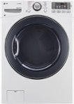 Front. LG - TrueSteam 7.4 Cu. Ft. 12-Cycle Electric Dryer with Steam.
