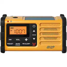 Sangean - Portable AM/FM/Weather Radio - Yellow