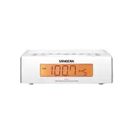 Sangean - AM/FM Dual-Alarm Clock Radio - White