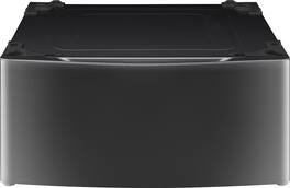 LG - 27" Laundry Pedestal with Storage Drawer - Black Stainless Steel