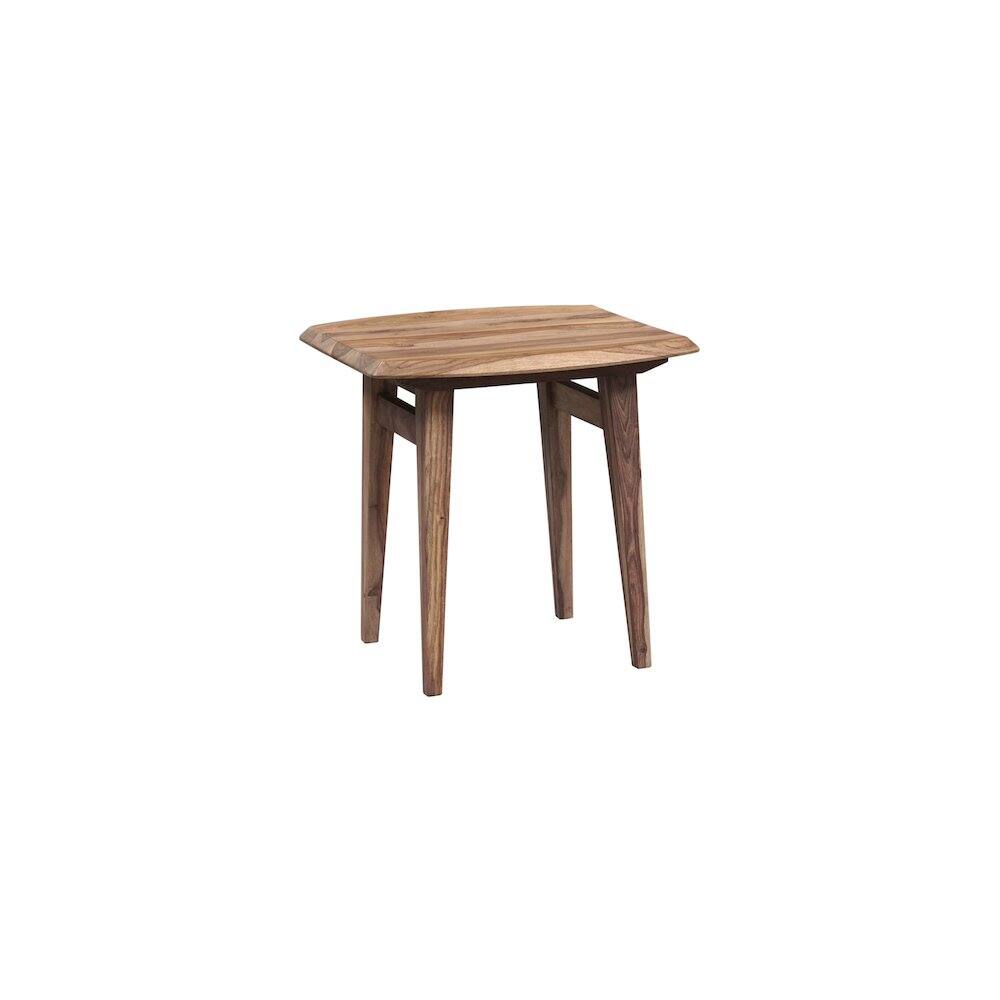 Alt View 3. Porter Designs - Fusion Solid Sheesham Wood End Table - Natural.