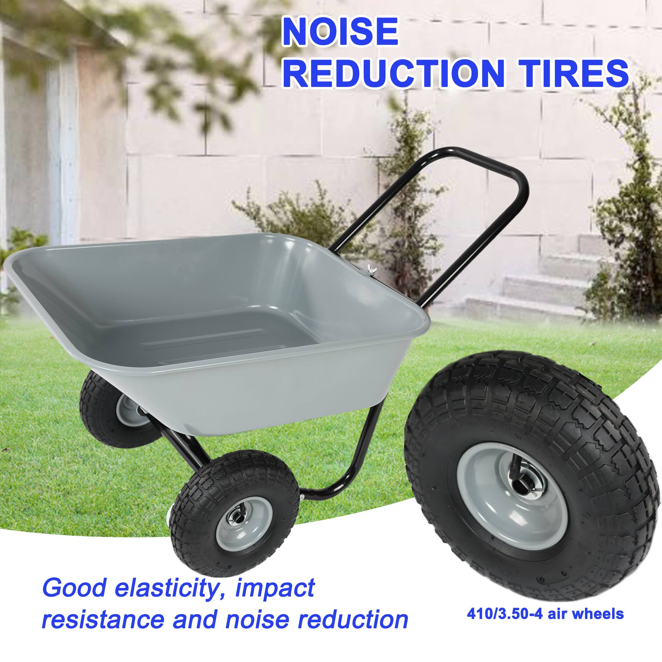 NOISE REDUCTION TIRES

Good elasticity, impact resistance and noise reduction

410/3.50-4 air wheels