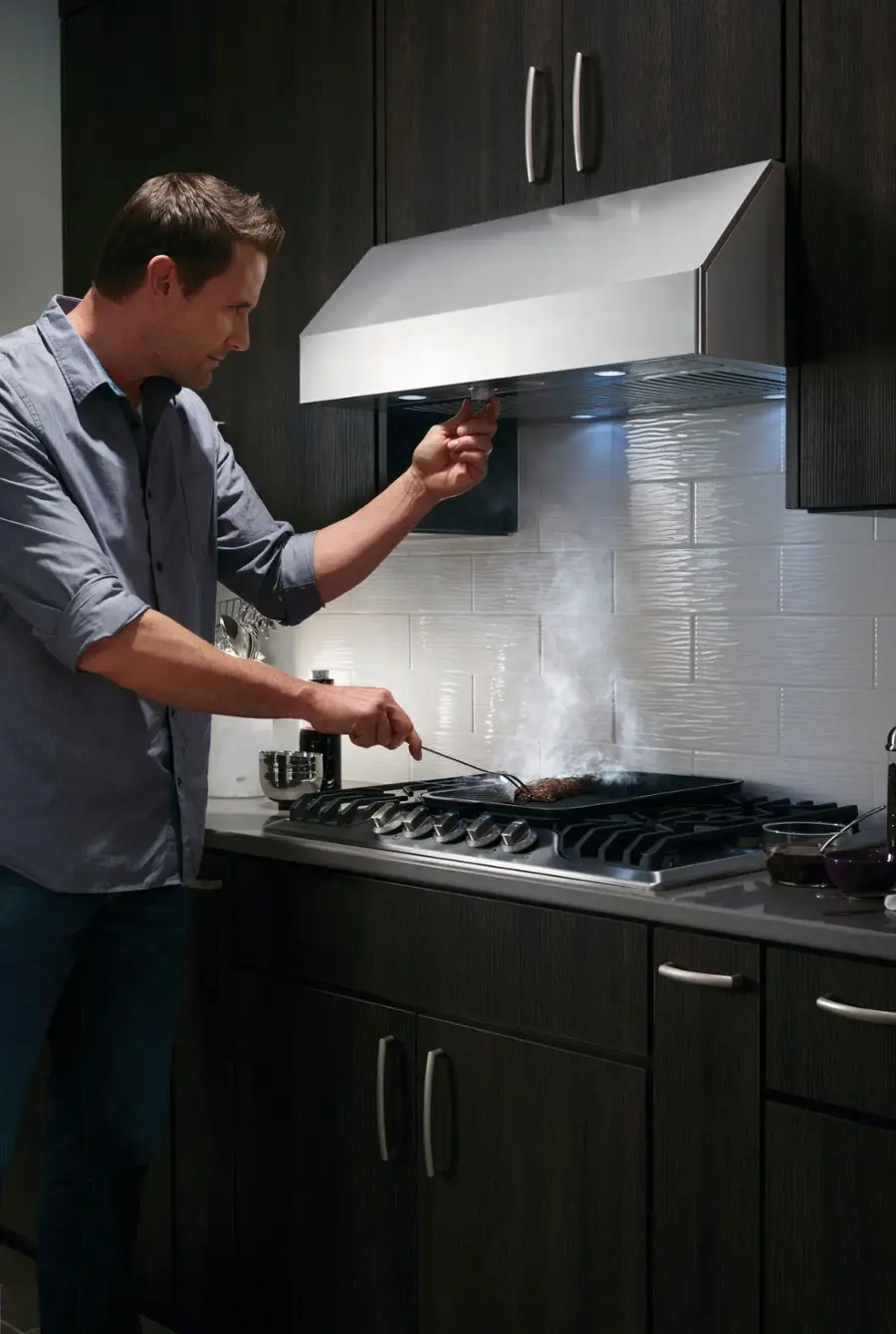 Alt View 20. Frigidaire - Professional 30" Externally Vented Range Hood - Stainless steel.