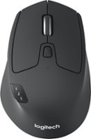Logitech - M720 Triathlon Wireless Optical Mouse - Black - Front_Zoom