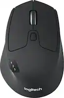 Logitech - M720 Triathlon Wireless Optical Mouse - Wireless - Black - Front_Zoom