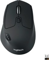 Logitech - M720 Triathlon Wireless Optical Mouse - Black - Front_Zoom