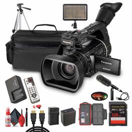 Panasonic - AG-AC160 AVCCAM HD Camcorder– Dual SD Card Slots, 1080p/60p Recording + More