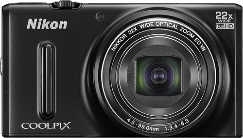  Nikon - Refurbished Coolpix S9600 16.0-Megapixel Digital Camera - Black