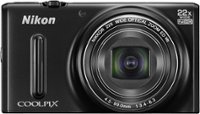 Front Zoom. Nikon - Refurbished Coolpix S9600 16.0-Megapixel Digital Camera - Black.