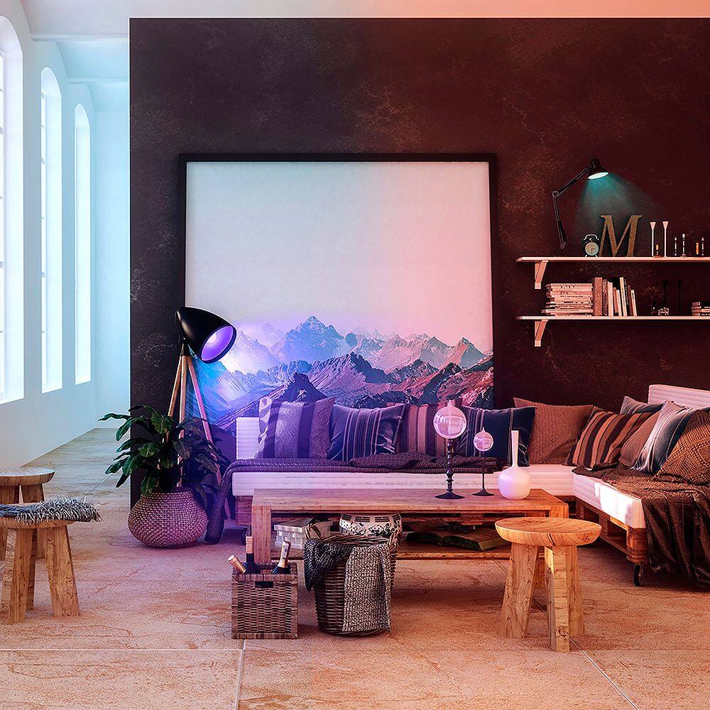 Alt View 35. LIFX - 1100-Lumen, 11W Dimmable A19 LED Light Bulb, 75W Equivalent - Multicolor.