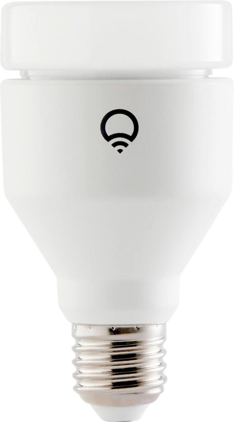 Left. LIFX - 1100-Lumen, 11W Dimmable A19 LED Light Bulb, 75W Equivalent - Multicolor.
