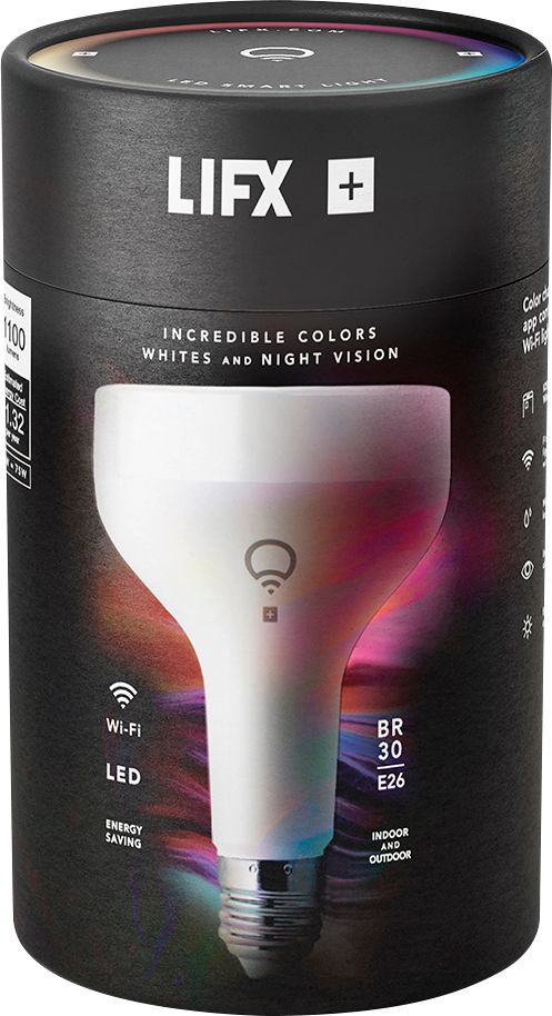 LIFX + 1100-Lumen, 11W Dimmable BR30 Smart LED Light Bulb, with Infrared Technology, 75W Equivalent - Multi Color