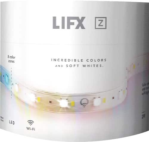 LIFX - LIFX Z Wi-Fi LED Light Strip Starter Kit 6.6' - Multicolor - Larger Front