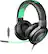 Left. Razer - Kraken Pro v2 Wired Stereo Gaming Headset - Black/green.