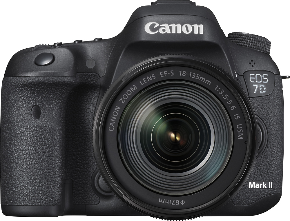 correct Lastig zakdoek Best Buy: Canon EOS 7D Mark II DSLR Camera with EF-S 18-135mm IS USM Lens  Wi-Fi Adapter Kit Black 9128B135