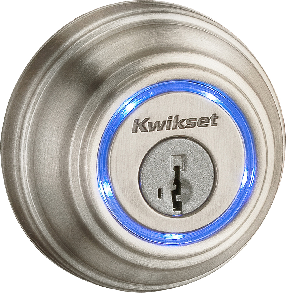 Kwikset 99250002 Bluetooth Enabled Deadbolt Lock Satin Nickel for sale online