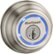 Angle Zoom. Kwikset - Kevo Touch-to-Open Bluetooth Key and Electronic Smart Door Lock (2nd Gen) - Satin nickel.