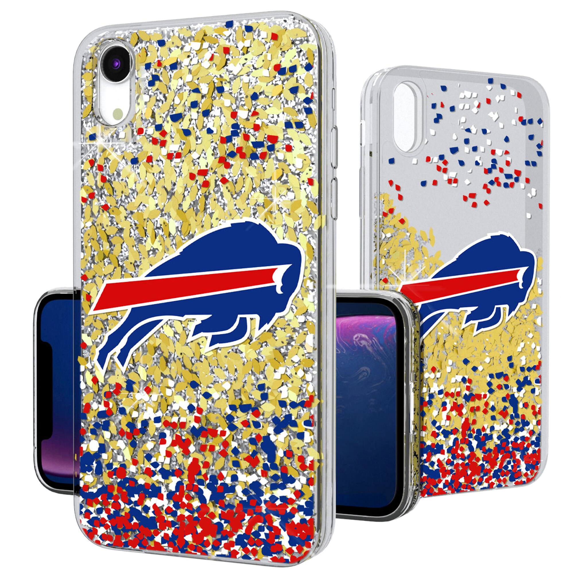 Keyscaper - NFL - Buffalo Bills iPhone Glitter Case with Confetti Design - 16 Pro - Multicolor