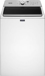 Maytag - 4.7 Cu. Ft. Top Load Washer with Dual-Action PowerWash Agitator - White - Front_Zoom