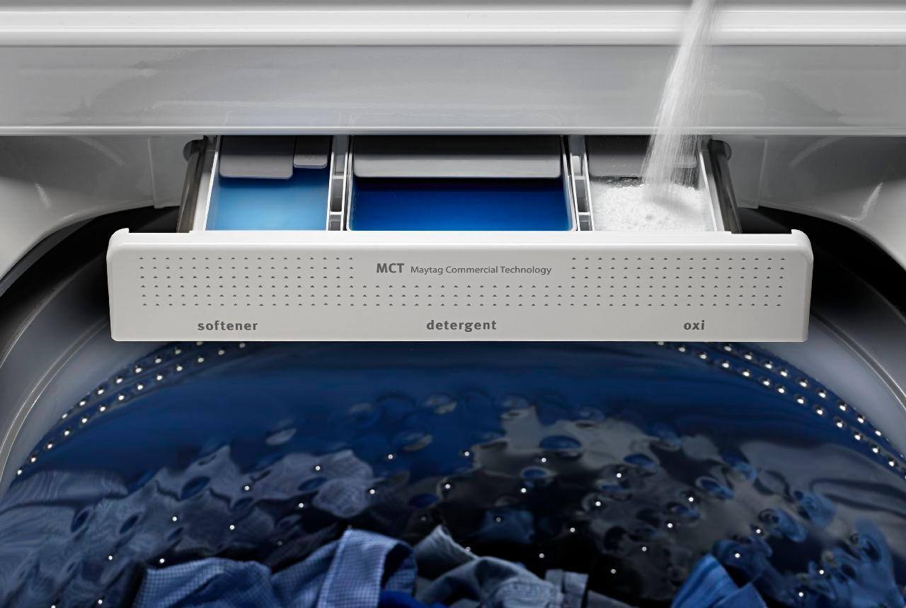 Alt View 16. Maytag - 4.7 Cu. Ft. Top Load Washer with Dual-Action PowerWash Agitator - White.