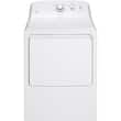 GE - 6.2 Cu. Ft. 3-Cycle Electric Dryer - White - Larger Front