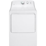 Front Zoom. GE - 6.2 Cu. Ft. 3-Cycle Electric Dryer - White.