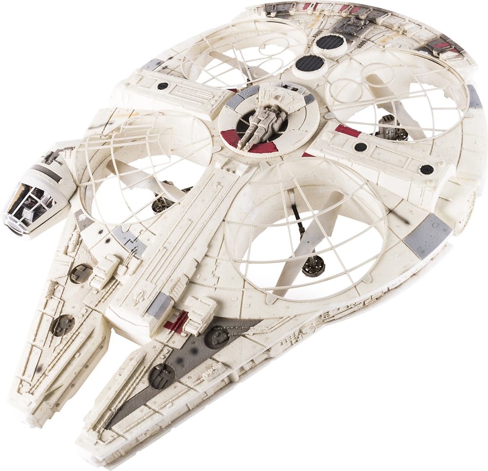 Alt View 13. Spin Master - Air Hogs Star Wars Millennium Falcon Quadcopter with Remote Controller - White.