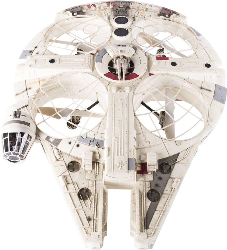 Alt View 14. Spin Master - Air Hogs Star Wars Millennium Falcon Quadcopter with Remote Controller - White.