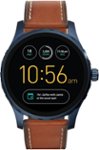 Front Zoom. Fossil - Q Marshal Gen 2 Smartwatch 45mm Stainless Steel - Blue.