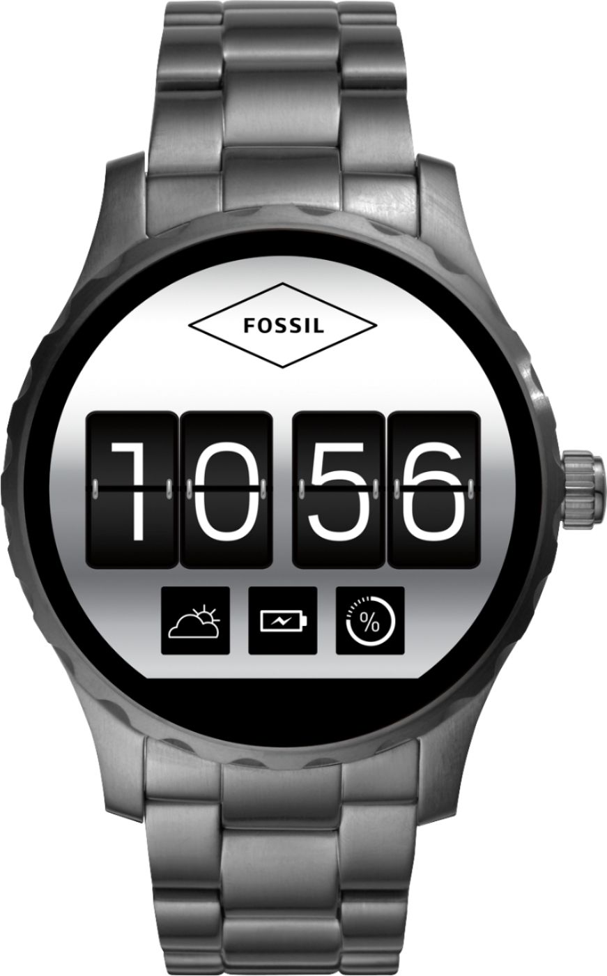 Best Fossil Q Marshal Gen 2 Smartwatch 45mm Stainless Steel Gray FTW2108