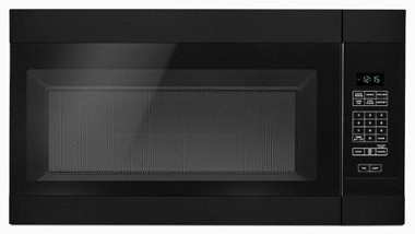 Amana - 1.6 Cu. Ft. Over-the-Range Microwave - Black - Front_Zoom