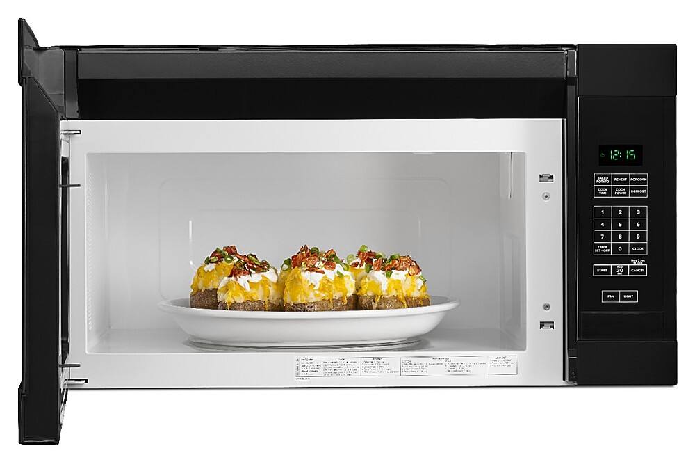Amana 1.6 Cu. Ft. OvertheRange Microwave Black AMV2307PFB Best Buy