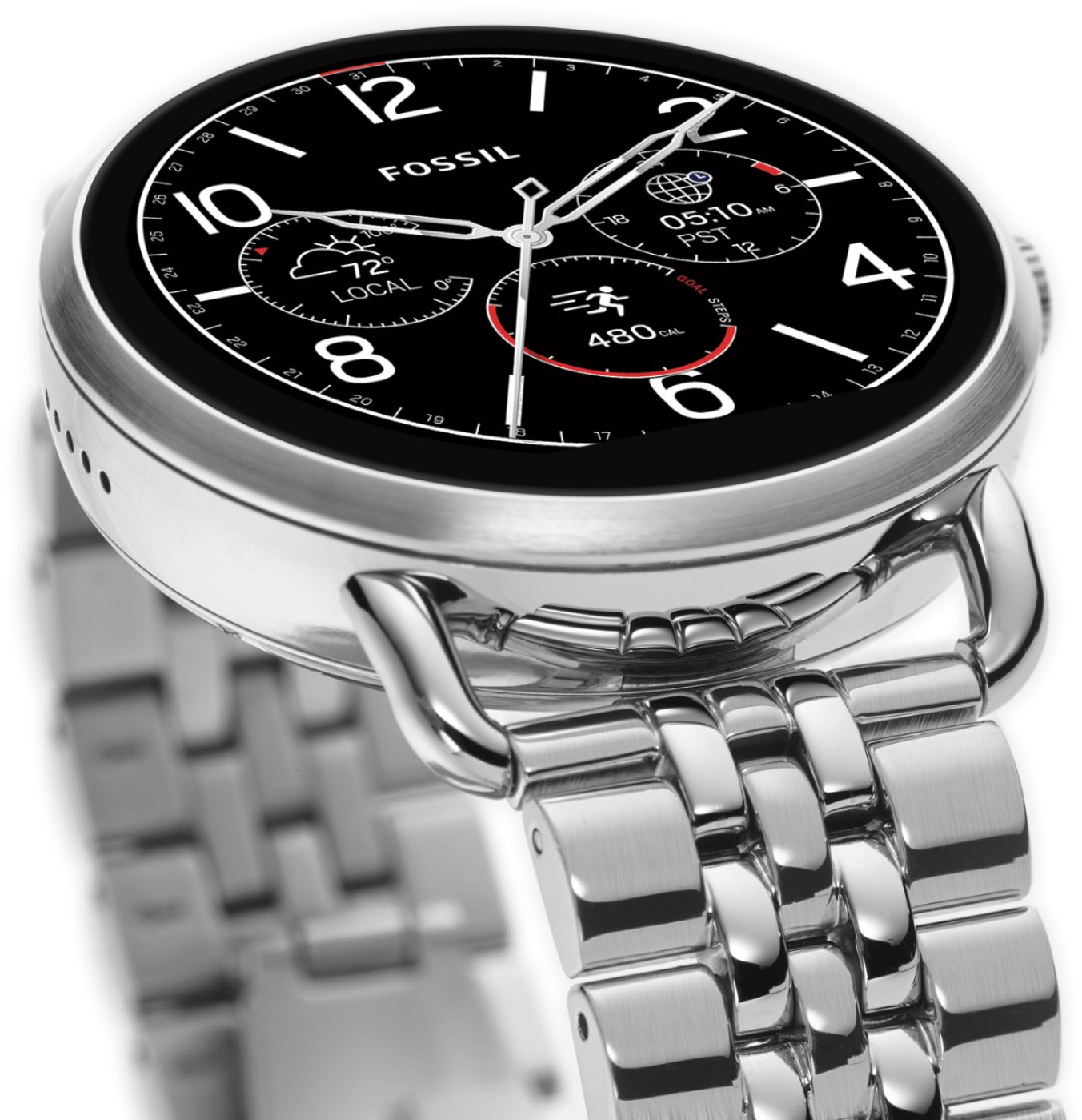 Best Buy: Fossil Q Wander Gen 2 Smartwatch 45mm Silver FTW2111
