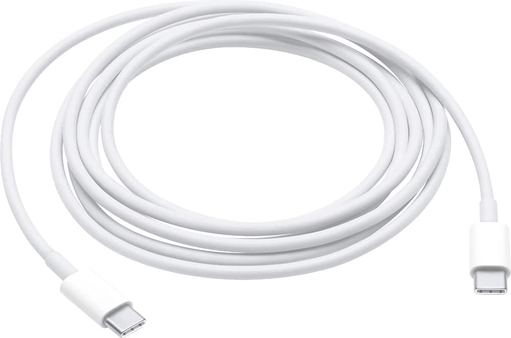 Apple 6.6' (2M) USB-C Charge Cable White MLL82AM/A - Best Buy