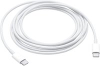 Front. Apple - 6.6' (2M) USB-C Charge Cable - White.