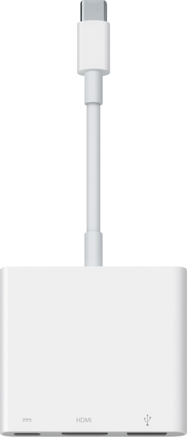 erfaring Badekar tilfældig Apple USB Type-C Digital AV Multiport Adapter White MUF82AM/A - Best Buy
