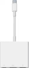 Front. Apple - USB Type-C Digital AV Multiport Adapter - White.