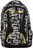 Front Standard. fūl - U Print Backpack - Gray/Black/White/Yellow.