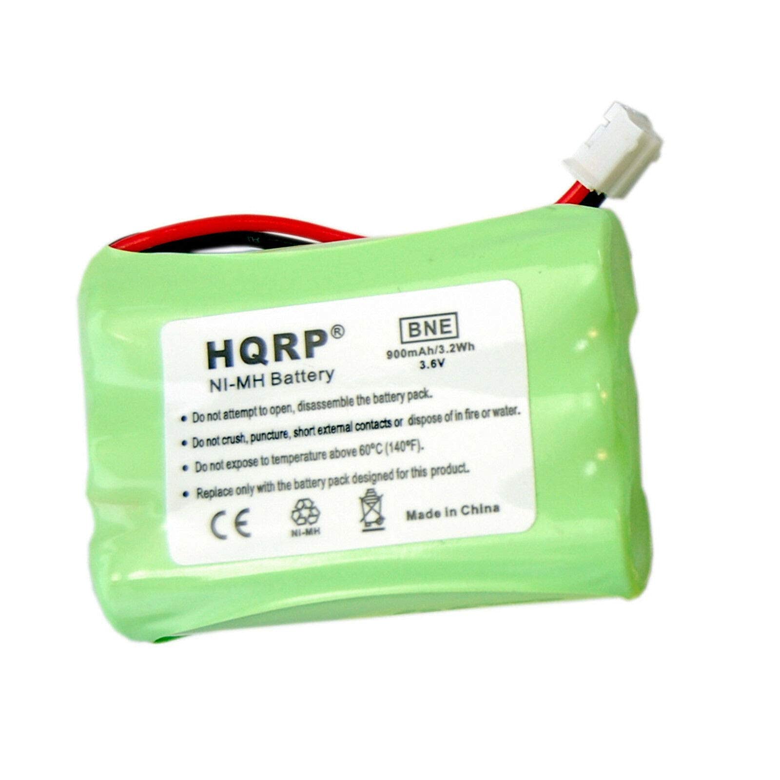 BNE HQRP 900mAh/3.2Wh 3.6V NI-MH Battery

- Do not attempt to open, disassemble the battery pack.
- Do not crush, puncture, short external contacts or dispose of in fire or water.
- Do not expose to temperature above 60°C (140°F).
- Replace only with the battery pack designed for this product.

Made in China

CE

HM-IM