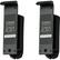 Front. Flexson - Wall Mount For SONOS Play:1 (PAIR) - Black.